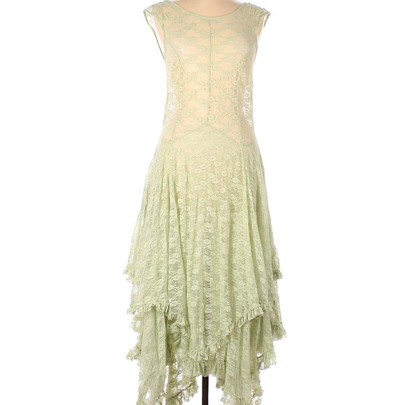 Free People French Courtship Slip Dress, Lace, Large - Picture 2 of 3
